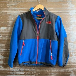 The North Face Denali Jacket Cosmic Blue Full Zip Outdoor Boys Kids